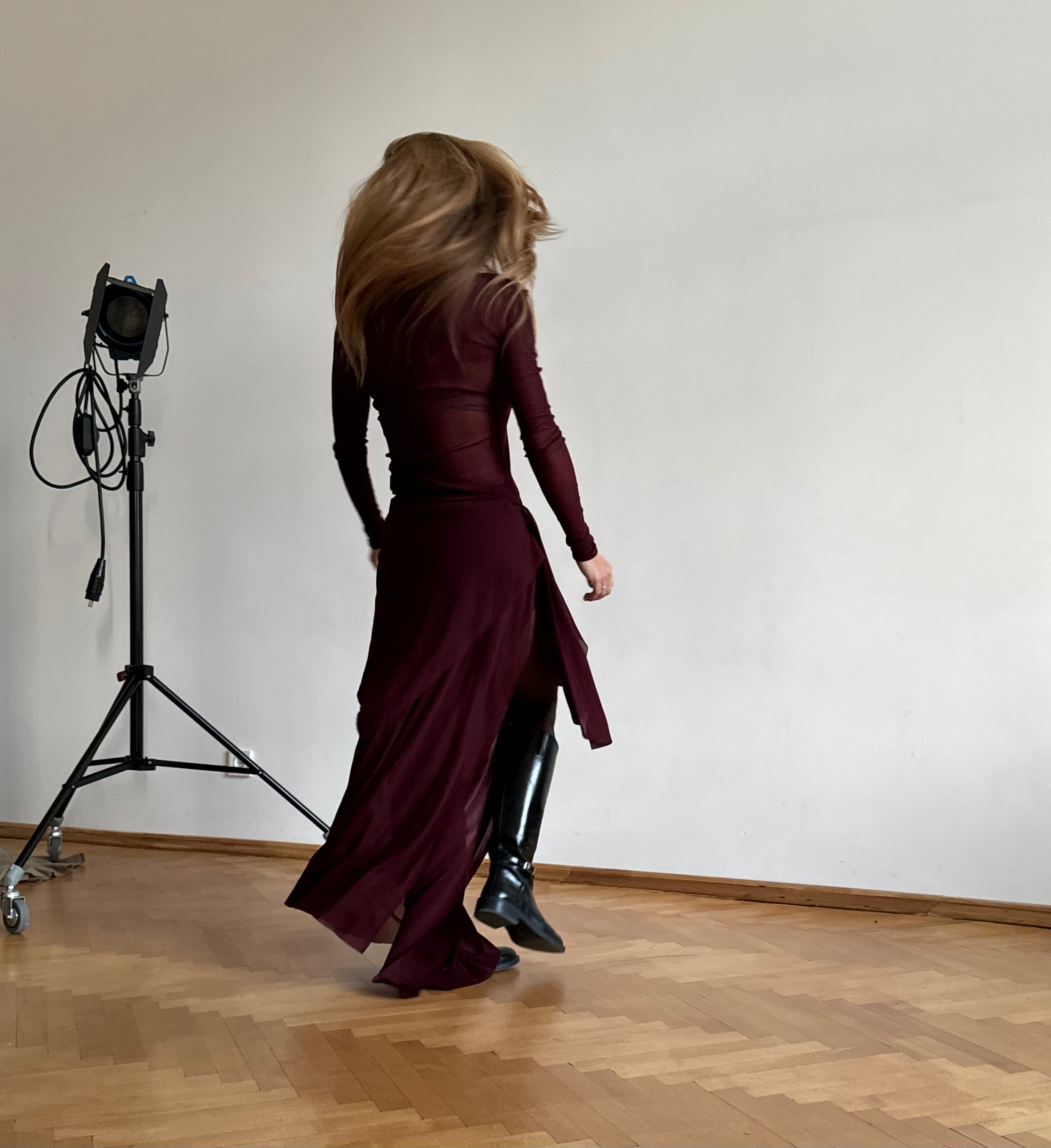 Clymene marsala dress